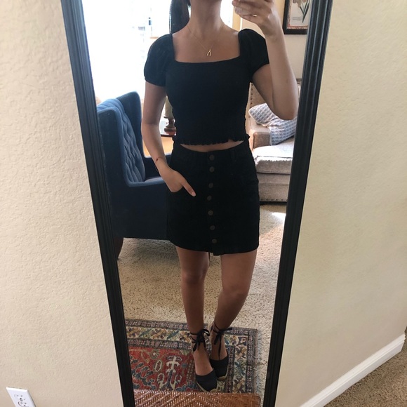 Stradivarius Black High Waisted Skirt - Picture 5 of 5